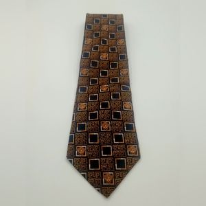 Vintage Silk Gold and Black Versace Tie
